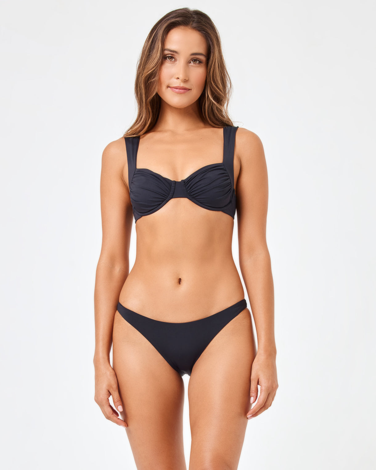 Stella Bikini Top - Black Black | Model: Anna (size: S)