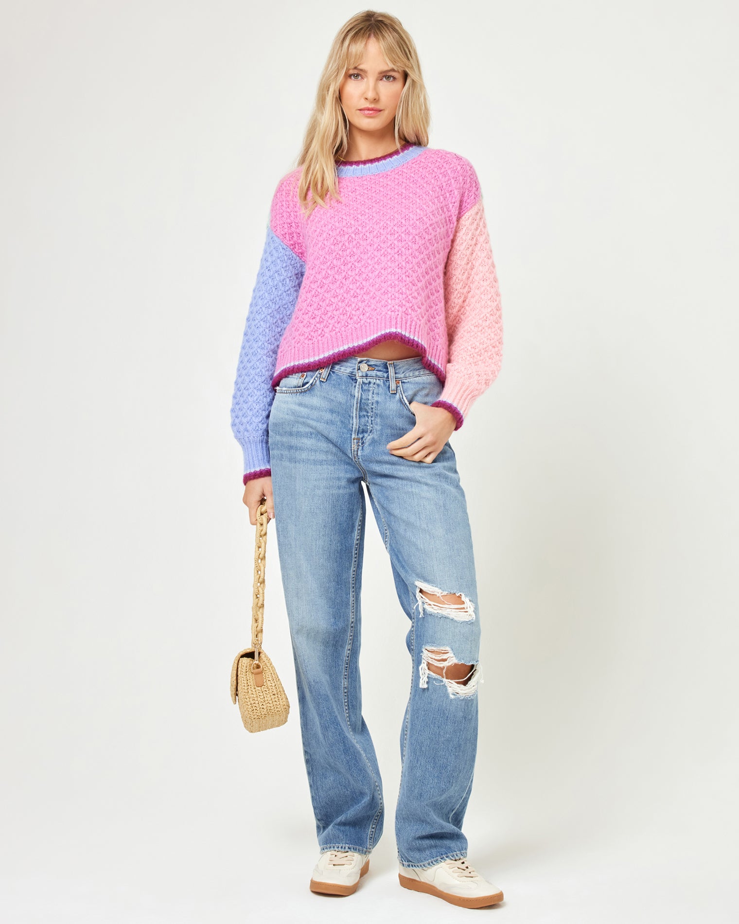 Pretty Please Pullover - Costa Del Sol Colorblock Pretty Please Pullover - Costa Del Sol Colorblock