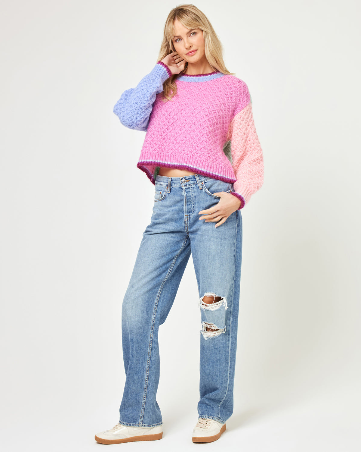 Pretty Please Pullover - Costa Del Sol Colorblock Pretty Please Pullover - Costa Del Sol Colorblock