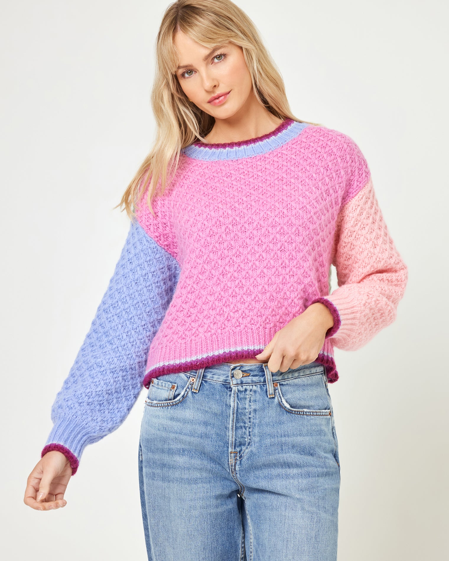 Pretty Please Pullover - Costa Del Sol Colorblock Pretty Please Pullover - Costa Del Sol Colorblock