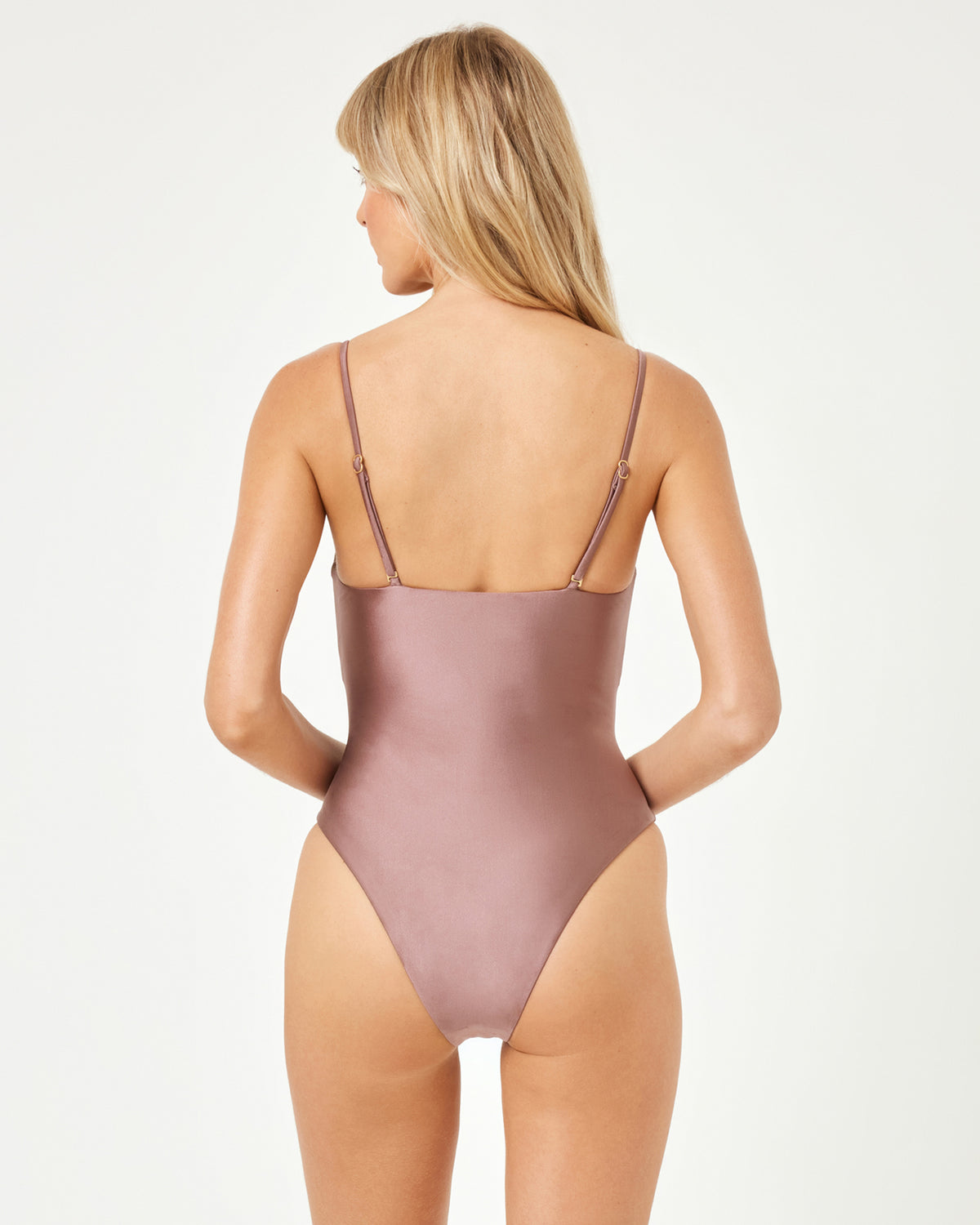 Seas The Day One Piece Swimsuit - Smoky Quartz Smoky Quartz | Model: Kristen (size: S)